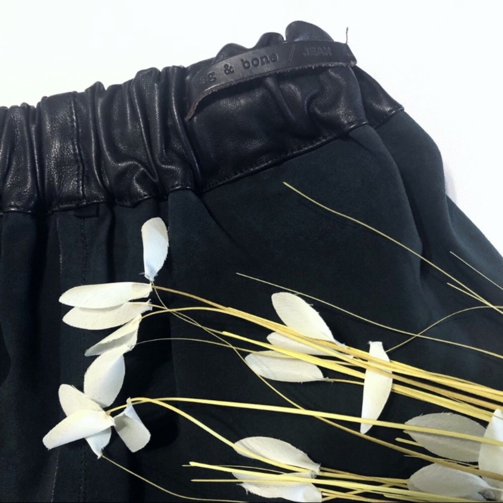RAG & BONE Genuine Leather Pajama Short - Picture 6 of 10
